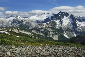 Subalpine Prints: Mount Challenger and Whatcom Peak seen from Tapto Lake, North Cascades National Park