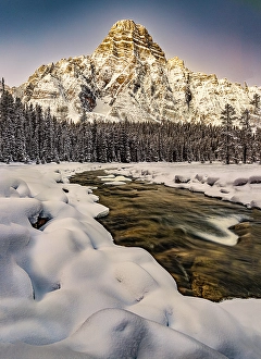 Lake Louise Prints: Mount Chephren from Waterfowl Lake, Canada