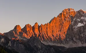 Climbing Prints: Mount Civetta in the Veneto. La Civetta is one of the icons of the Dolomites
