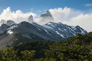 Terrain Prints: Mount Fitzroy, Unesco world heritage sight El Chalten, Argentina, South America