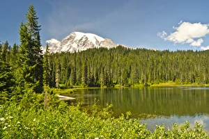 Mount Rainier; Reflection Lakes; Mount Rainier National Park; Washington; USA