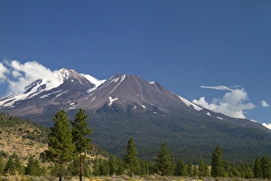 White Mountain Prints: Mount Shasta north facing side located in Siskiyou County, California, USA