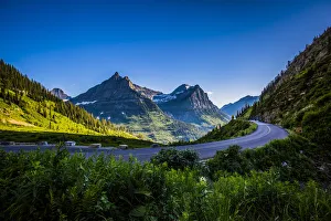 Garden Wall Prints: Mountain Pass, Continental Divide, Glacier National Park, Montana