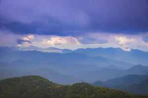 Great Smoky Mountain Prints: Mountain vista, Blue Ridge Parkway, Smoky Mountains, USA