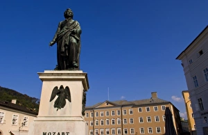 Centre Prints: Mozart Statue in downtown Satzburg Austria