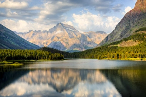 Jamie Wild Prints: MT, Glacier National Park, Many Glacier, Swiftcurrent Lake