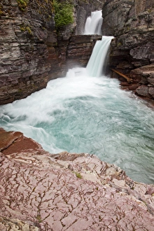 MT, Glacier National Park, St. Mary Falls
