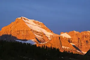 Mount Gould Prints: Mt Gould and Angel Wing receive morning light in the Many glacier Valley of Glacier