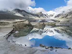Images Dated 17th September 2014: Mt. Johannisberg at Mt. Grossglockner with Pasterze glacier
