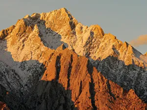 Lone Pine Prints: Mt. Lone Pine at sunrise, Mount Whitney, Sierra Nevada Mountains, Lone Pine, California