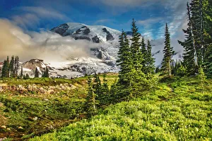 Images Dated 7th September 2023: Mt. Rainier within the national park
