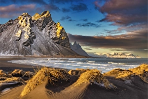 Stokksnes Prints: Mt. Vestrahorn with dunes, Iceland