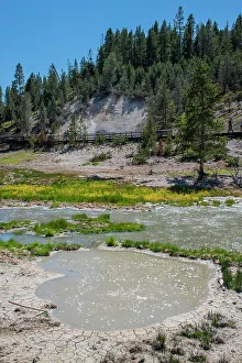 Images Dated 25th April 2022: Mud Volcano, Yellowstone National Park, Wyoming, USA