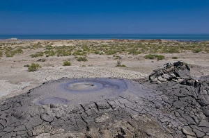 Images Dated 27th May 2010: Mud volcanoes in Qobustan near Baku Azerbaijan