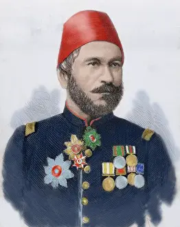 Beard Prints: Muhammad Ali Pasha (b. 1829). General in chief of the Turkish army in Bulgaria