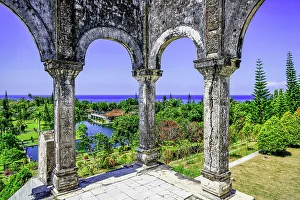 Images Dated 5th January 2023: Munificent grounds of the Taman Ujung, once the home of a King
