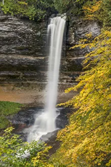 Pictured Rocks National Lakesho Prints: Munising Falls, Pictured Rocks National Lakeshore, Alger County