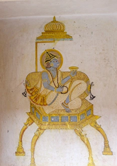 Images Dated 2nd February 2015: Mural. Mehrangarh Fort. 10th century. Jodhpur. Rajasthan. India