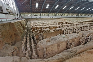 Images Dated 19th June 2008: Museum of Qin Terra Cotta Warriors and Horses, considered to be the most significant