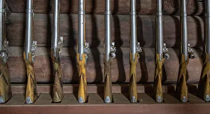 Betty Sederquist Prints: Muskets ready to defend Fort Ross on the northern California coast