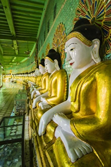 Images Dated 21st November 2014: Myanmar. Mandalay. Sagaing Hill. U min Thounzeh (Thirty Caves) temple