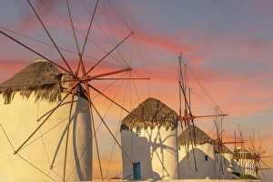 Mykonos Prints: Mykonos Windmills, Greece