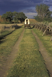 Wagon Prints: N. A. USA, Washington, Walla Walla, Whitman Nat l Historic site