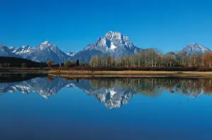 Reflecting Prints: N. A. USA, Wyoming, Grand Teton Nat l Park Oxbow Bend, Mt Moren