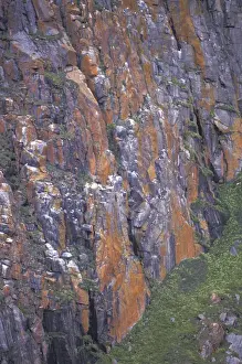 NA, Canada, Canadian Arctic, Baffin Island Cliff walls near Hecla Strait