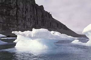 NA, Canada, Canadian Arctic, Beechey Island Ice formations in Erebus Bay