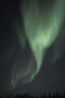 NA, Canada, Manitoba, Churchill Northern lights (Aurora borealis)
