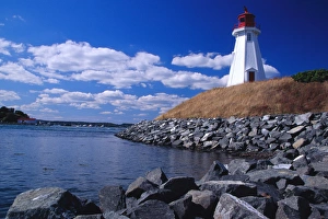 NA, Canada, New Brunswick, Campabello Island. Mulholland lighthouse