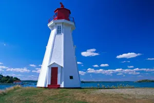 NA, Canada, New Brunswick, Campobello Island. Mulholland lighthouse