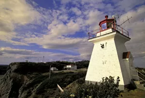 NA, Canada, New Brunswick, Chignecto Bay, Cape Enrage Cape Enrage Lighthouse