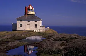 Cape Spear Prints: NA, Canada, Newfoundland, Cape Spear. Old Cape Spear Lighthouse