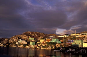 Images Dated 22nd March 2004: NA, Canada, Newfoundland, Rose Blanche Village view from harbor