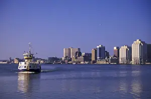 Images Dated 22nd March 2004: NA, Canada, Nova Scotia, Halifax Halifax skyline and ferry
