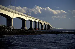 Drive Prints: NA, Canada, Nova Scotia, Prince Edward Island Confederation Bridge links Prince