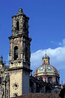 NA, Mexico, Taxco. Sta. Prisca and former Convento S. Bernadino in background