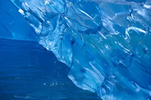 NA, USA, Alaska, Southeast Alaska, Tracy Arm, Blue ice formations