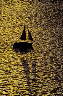 Images Dated 27th May 2004: NA, USA, Florida, Ft. Myers Sailing at sunset