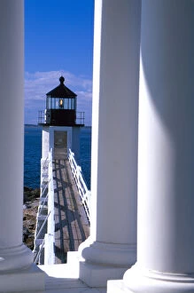 NA, USA, Maine, Port Clyde. Marshall Point lighthouse