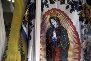 NA, USA, NM, Chimayo. Virgen de Guadelupe