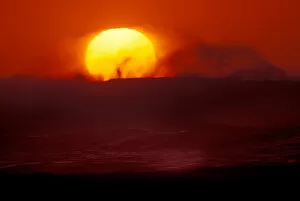 NA, USA, Oregon, Cannon Beach Waves and sun