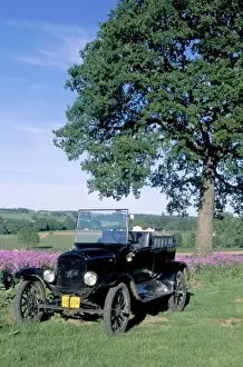 Ford Prints: NA, USA, Oregon. Ford Model T near field of Dames Rocket