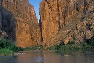 Geological Prints: NA, USA, Texas, Big Bend National Park. Rio Grande