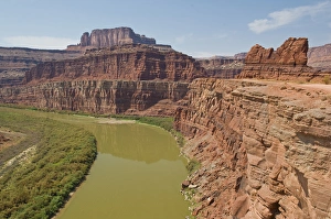 Horseshoe Prints: NA, USA, Utah, Moab, Canyonlands NP. Potash Road access into Canyonlands NP provides