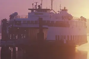 Sound Prints: NA, USA, Washington, Anacortes Washington State Ferry Evergreen State