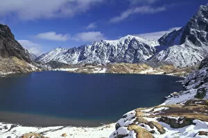 NA, USA, Washington, Mount Stewart Range Ingalls Lake, with Stuart Pass, Goat Pass