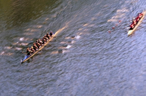 Images Dated 8th April 2005: NA, USA, Washington, Seattle, Crew Rowing in Motion